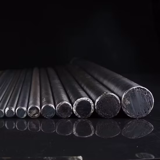 Eixo de transmissão de aço carbono ou aço inoxidável personalizado