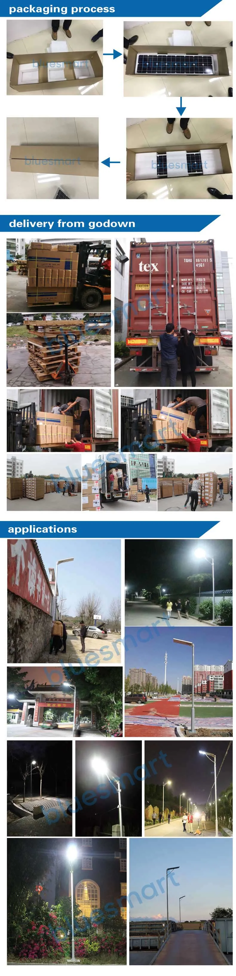 60W 9000lm Die-Casting Aluminum LED Solar Street Light