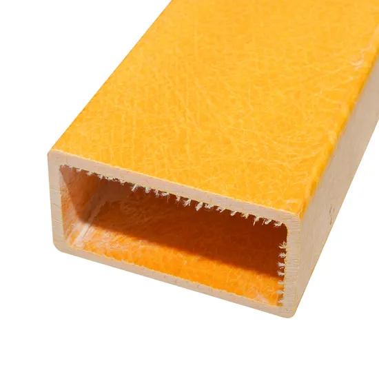 Produtos de fibra de vidro de 50*50 mm Tubo quadrado composto Estrutural de fibra de vidro FRP Tubo quadrado redondo