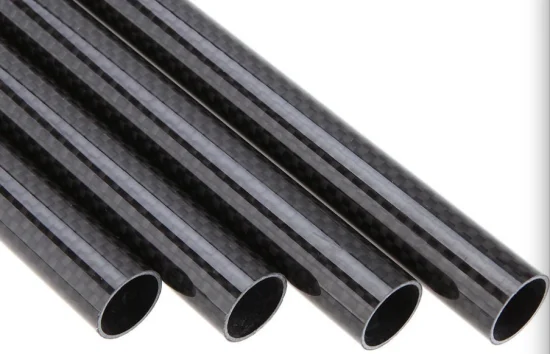 Tubo colorido de fibra de carbono Kevlar-Aramida, Tubulação de fibra de carbono